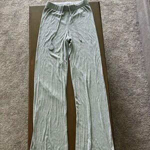 SKIMS Heather Gray Ribbed Pants